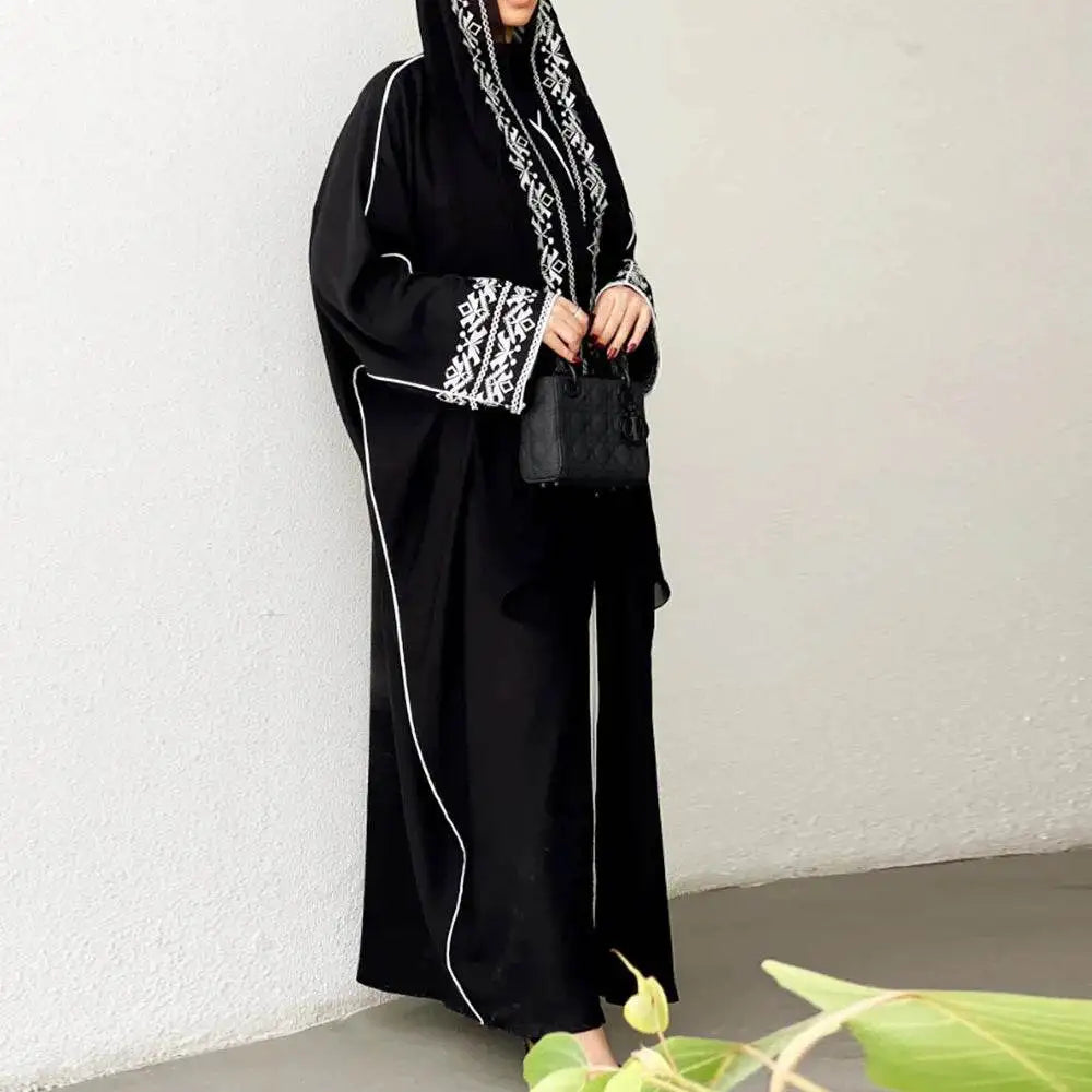 Classic Embroidered Abaya Dress - Women's Hijab Coat classic-embroidered-abaya-dress-womens-hijab-coat-5688920