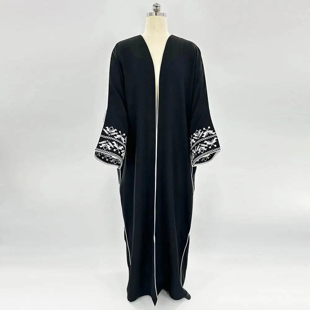 Classic Embroidered Abaya Dress - Women's Hijab Coat classic-embroidered-abaya-dress-womens-hijab-coat-4198884