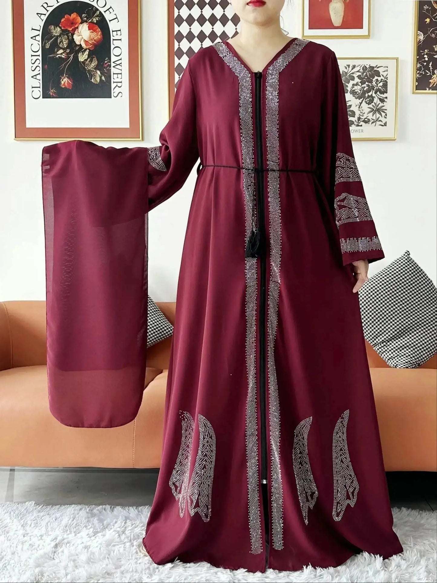 Elegant Chiffon Open Abaya for Muslim Women elegant-chiffon-open-abaya-for-muslim-women-4708848
