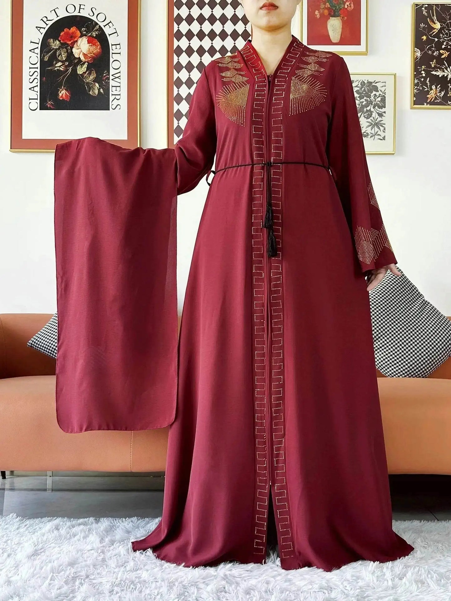 Elegant Chiffon Open Abaya for Muslim Women elegant-chiffon-open-abaya-for-muslim-women-6791008