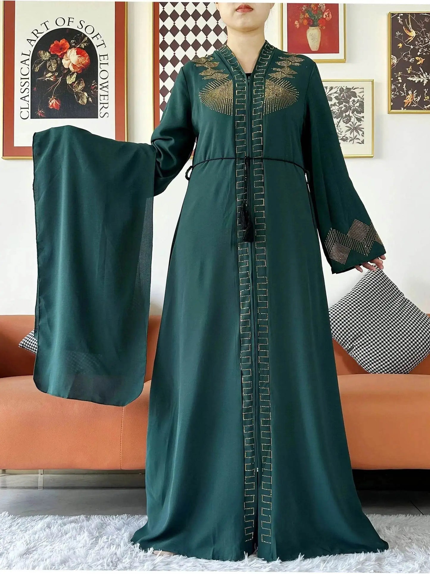 Elegant Chiffon Open Abaya for Muslim Women elegant-chiffon-open-abaya-for-muslim-women-3439744