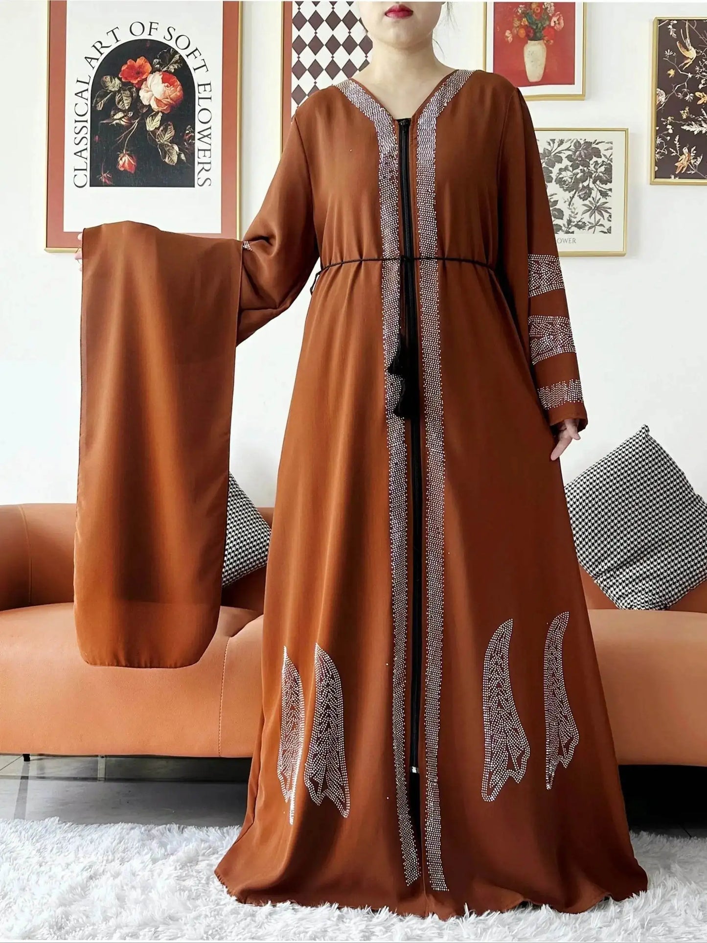 Elegant Chiffon Open Abaya for Muslim Women elegant-chiffon-open-abaya-for-muslim-women-5643191