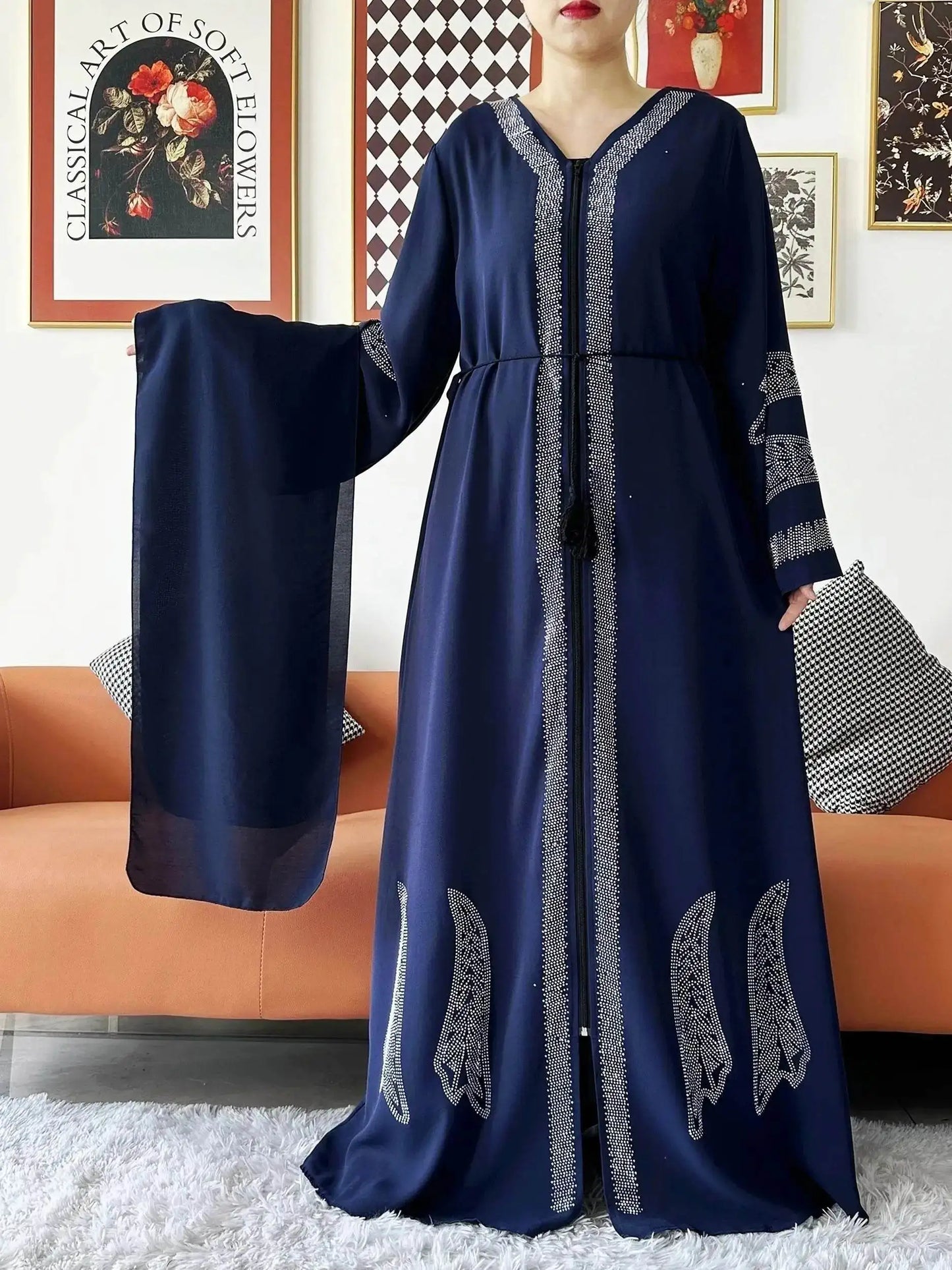 Elegant Chiffon Open Abaya for Muslim Women elegant-chiffon-open-abaya-for-muslim-women-8518282