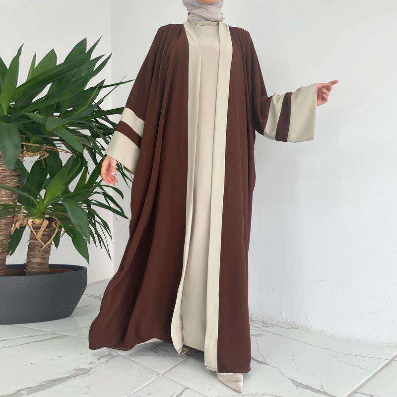 Elegant Women's Abaya Two-Piece Skirt Set elegant-womens-abaya-two-piece-skirt-set-4906331