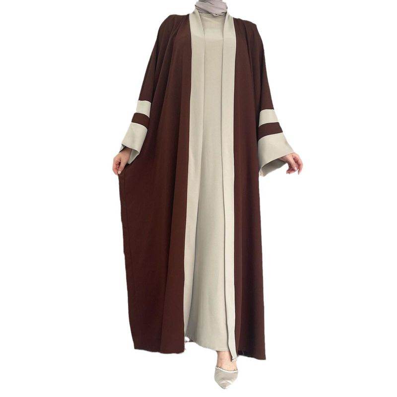 Elegant Women's Abaya Two-Piece Skirt Set elegant-womens-abaya-two-piece-skirt-set-3634655