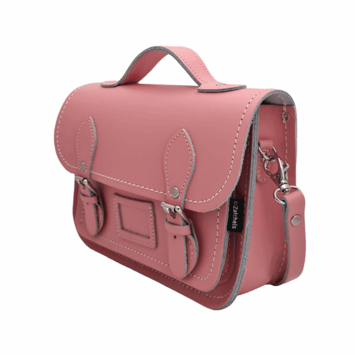 Leather Midi Satchel - Pastel Pink Midi Satchel leather-midi-satchel-pastel-pink-8905321