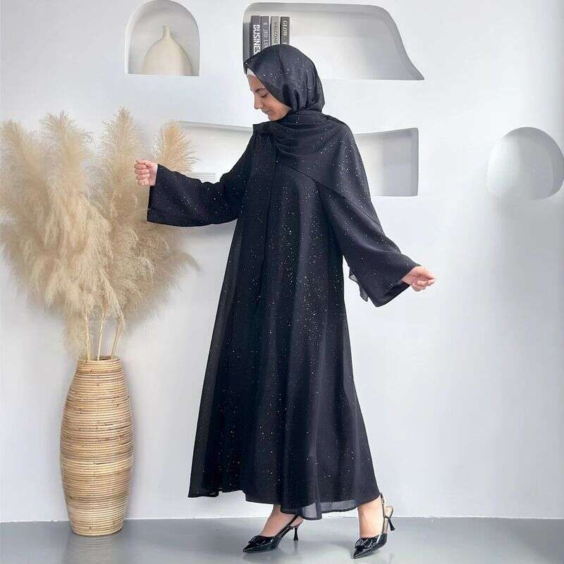 Women's Clothing New Middle Eastern Women's Gradient Robe Spring And Summer Breathable Abaya Robe Lined With Headscarf Three Piece Set - Fabaya UK Women's Clothing New Middle Eastern Women's Gradient Robe Spring And Summer Breathable Abaya Robe Lined With Headscarf Three Piece Set 1924654292964036608