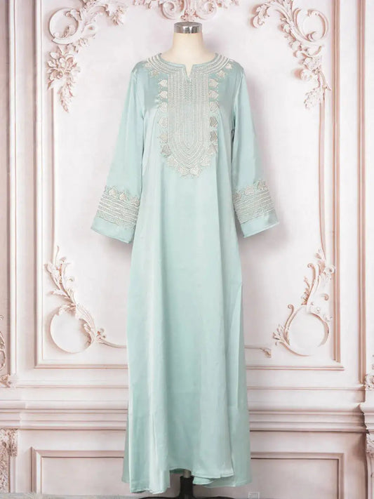 Abaya 2024 Middle Eastern Fashion Embroidered Muslim Robe Thobe Moroccan Islamic Clothing Ramadan Robe luxury abaya dubai Travel - Fabaya UK Abaya 2024 Middle Eastern Fashion Embroidered Muslim Robe Thobe Moroccan Islamic Clothing Ramadan Robe luxury abaya dubai Travel Sb1504b2ea5464511a74942dc67915f8aR