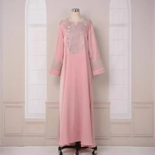 Abaya 2024 Middle Eastern Fashion Embroidered Muslim Robe Thobe Moroccan Islamic Clothing Ramadan Robe luxury abaya dubai Travel - Fabaya UK Abaya 2024 Middle Eastern Fashion Embroidered Muslim Robe Thobe Moroccan Islamic Clothing Ramadan Robe luxury abaya dubai Travel S232cd672c7434b198dcb451e246ca953M