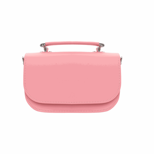Aura Handmade Leather Bag - Pastel Pink Clutch Bag aura-handmade-leather-bag-pastel-pink-9228858