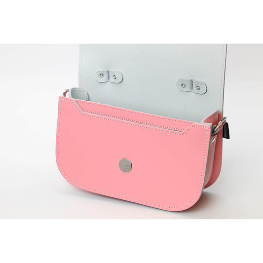 Aura Handmade Leather Bag - Pastel Pink Clutch Bag aura-handmade-leather-bag-pastel-pink-3404519