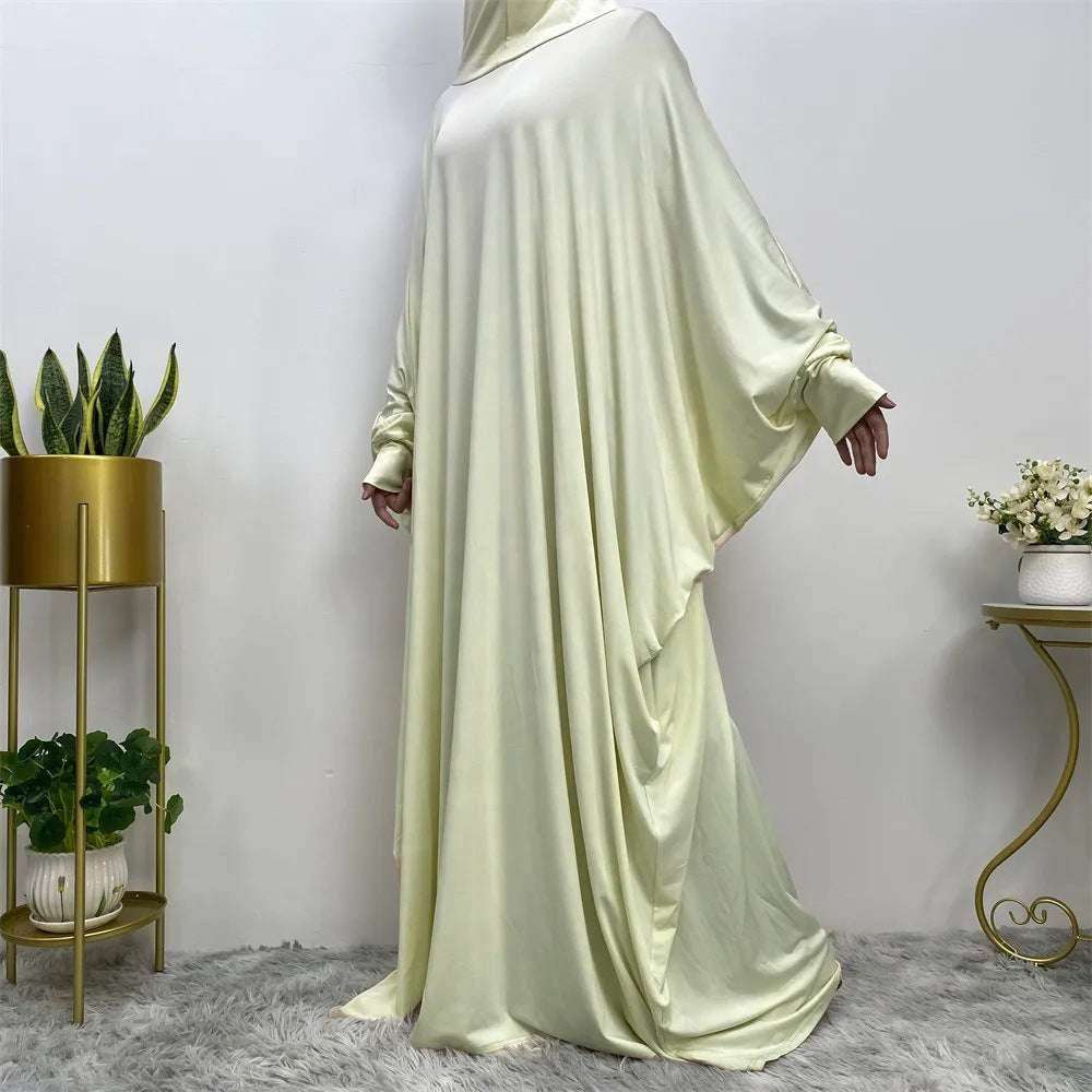 Batwing Long Sleeve Loose Robe Abaya 0 batwing-long-sleeve-loose-robe-abaya-6574340