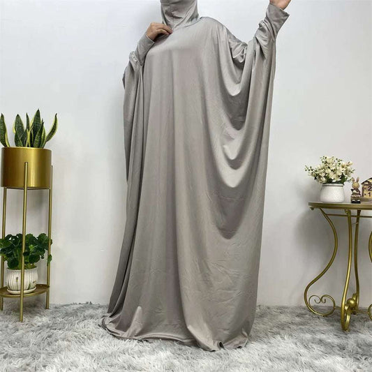 Batwing Long Sleeve Loose Robe Abaya 0 batwing-long-sleeve-loose-robe-abaya-9143929