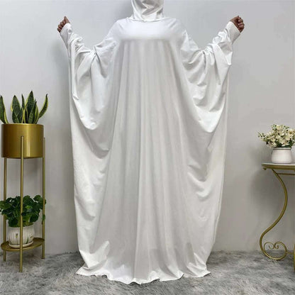 Batwing Long Sleeve Loose Robe Abaya 0 batwing-long-sleeve-loose-robe-abaya-1837579