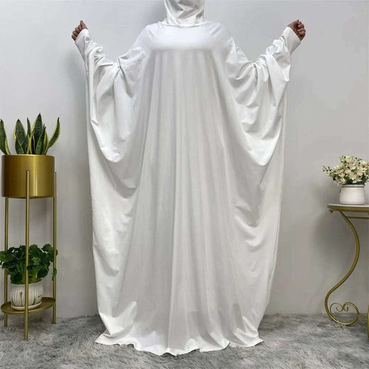Batwing Long Sleeve Loose Robe Abaya 0 batwing-long-sleeve-loose-robe-abaya-1837579