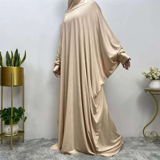 Batwing Long Sleeve Loose Robe Abaya 0 batwing-long-sleeve-loose-robe-abaya-4063576