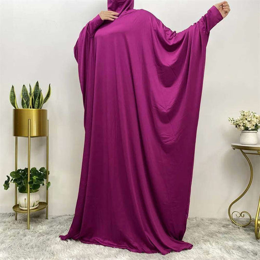 Batwing Long Sleeve Loose Robe Abaya 0 batwing-long-sleeve-loose-robe-abaya-7984280