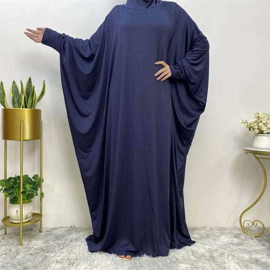 Batwing Long Sleeve Loose Robe Abaya 0 batwing-long-sleeve-loose-robe-abaya-5973117
