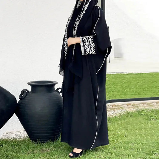 Classic Embroidered Abaya Dress - Women's Hijab Coat classic-embroidered-abaya-dress-womens-hijab-coat-4787793