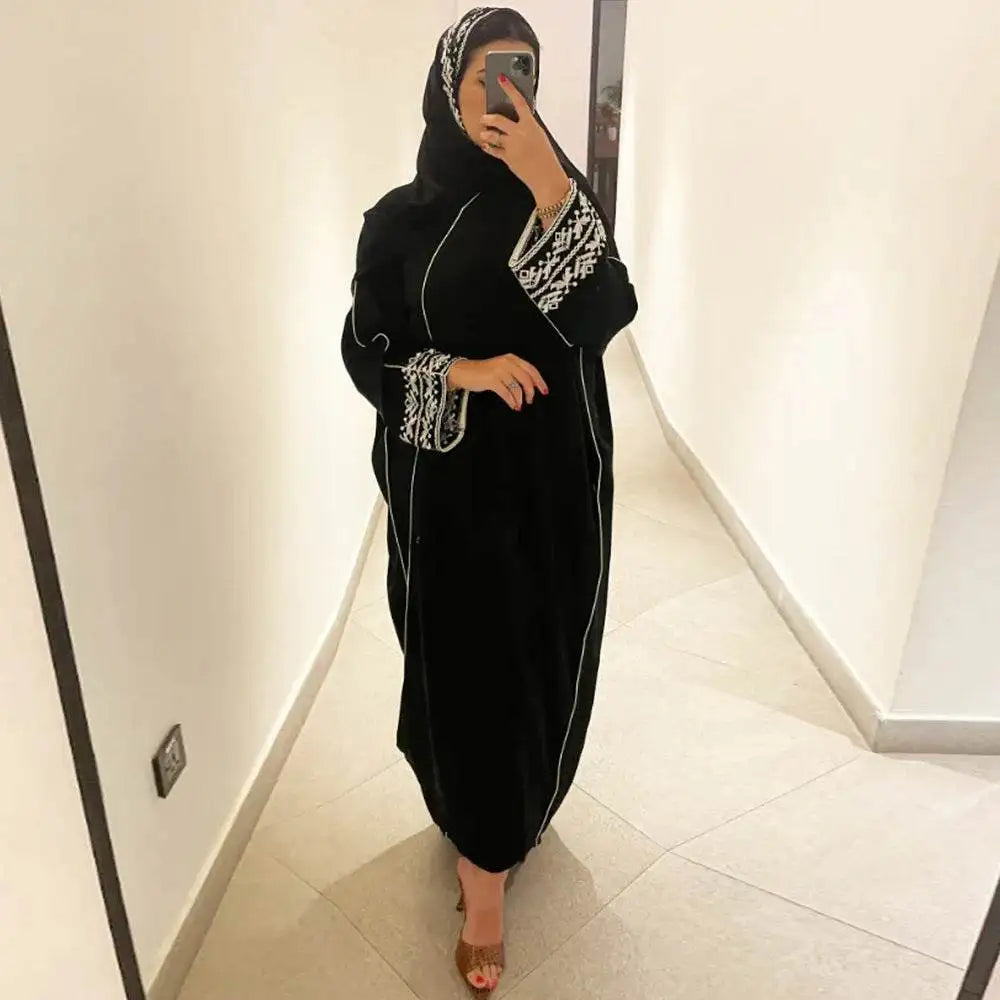 Classic Embroidered Abaya Dress - Women's Hijab Coat classic-embroidered-abaya-dress-womens-hijab-coat-1889650