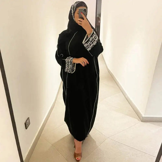 Classic Embroidered Abaya Dress - Women's Hijab Coat classic-embroidered-abaya-dress-womens-hijab-coat-1889650