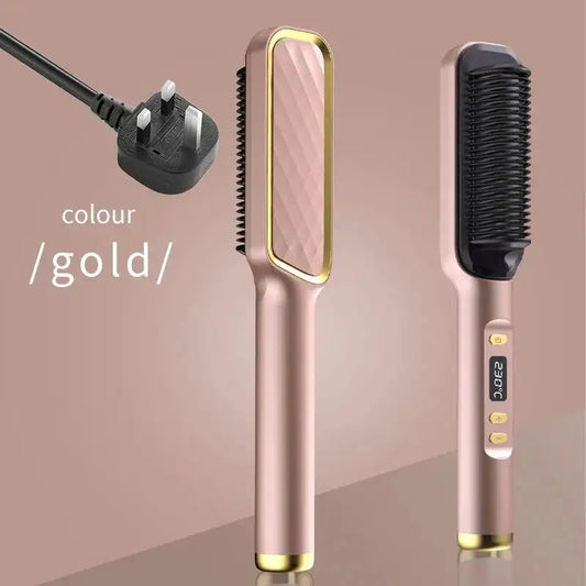 Electric Multifunctional Straight Hair Straightener Comb Anti-Scalding Fabaya UK