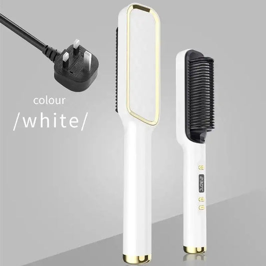 Electric Multifunctional Straight Hair Straightener Comb Anti-Scalding Fabaya UK