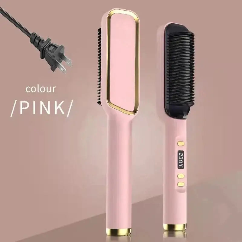 Electric Multifunctional Straight Hair Straightener Comb Anti-Scalding Fabaya UK