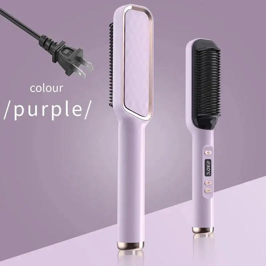 Electric Multifunctional Straight Hair Straightener Comb Anti-Scalding Fabaya UK