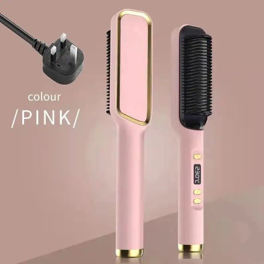 Electric Multifunctional Straight Hair Straightener Comb Anti-Scalding Fabaya UK