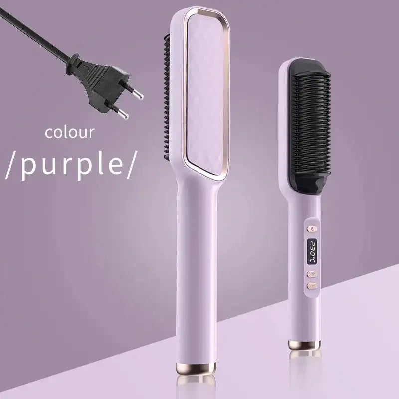 Electric Multifunctional Straight Hair Straightener Comb Anti-Scalding Fabaya UK