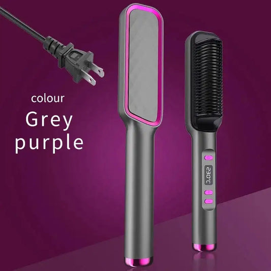 Electric Multifunctional Straight Hair Straightener Comb Anti-Scalding Fabaya UK
