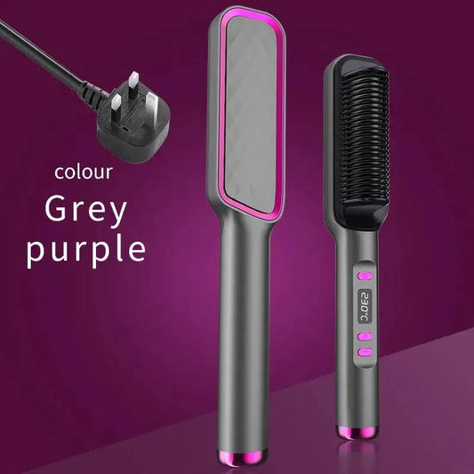 Electric Multifunctional Straight Hair Straightener Comb Anti-Scalding Fabaya UK