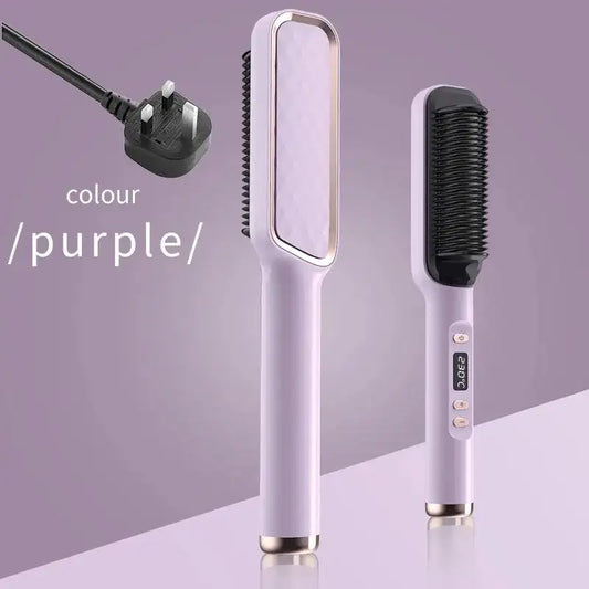 Electric Multifunctional Straight Hair Straightener Comb Anti-Scalding Fabaya UK