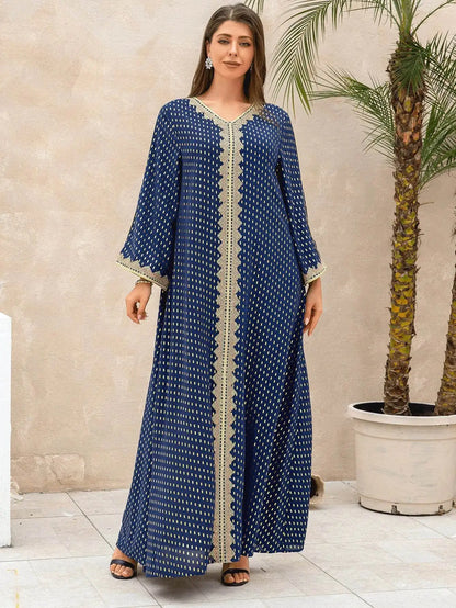 Elegant Autumn Muslim Dress with Sequins elegant-autumn-muslim-dress-with-sequins-7663512