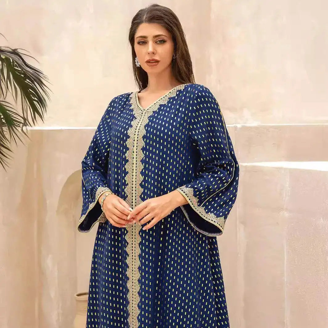 Elegant Autumn Muslim Dress with Sequins elegant-autumn-muslim-dress-with-sequins-2623246