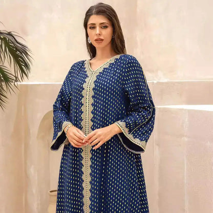 Elegant Autumn Muslim Dress with Sequins elegant-autumn-muslim-dress-with-sequins-2623246