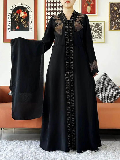 Elegant Chiffon Open Abaya for Muslim Women elegant-chiffon-open-abaya-for-muslim-women-7197001