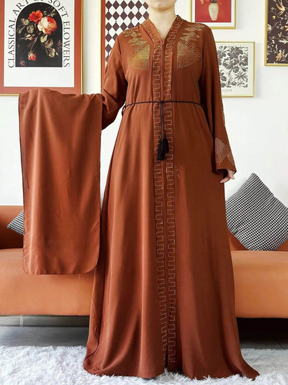 Elegant Chiffon Open Abaya for Muslim Women elegant-chiffon-open-abaya-for-muslim-women-9888380