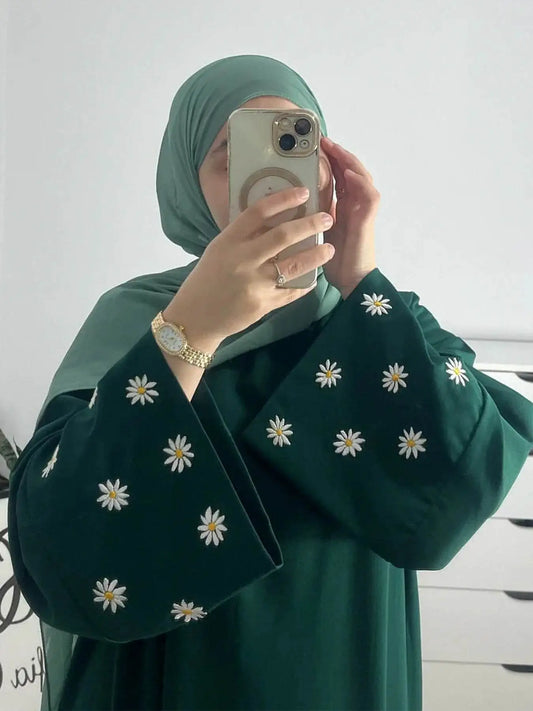 Elegant Eid Abaya Dress with Floral Embroidery elegant-eid-abaya-dress-with-floral-embroidery-6072500