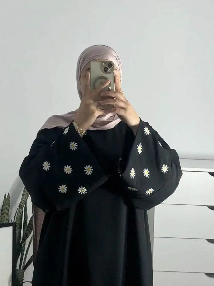 Elegant Eid Abaya Dress with Floral Embroidery elegant-eid-abaya-dress-with-floral-embroidery-4434641