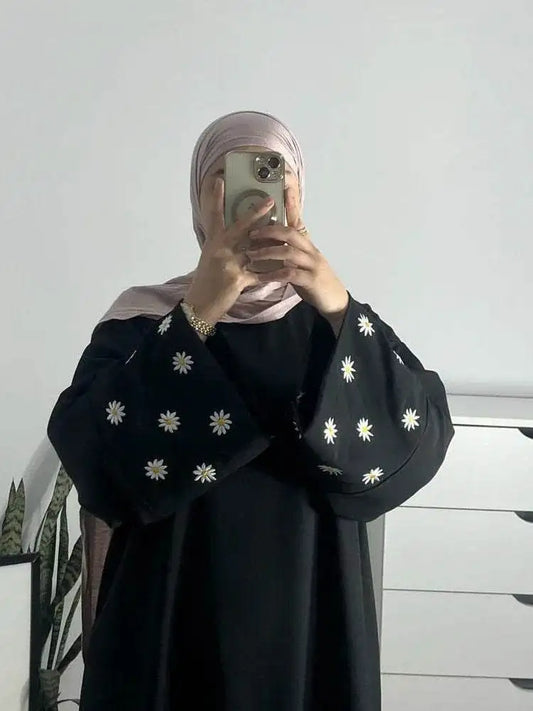 Elegant Eid Abaya Dress with Floral Embroidery elegant-eid-abaya-dress-with-floral-embroidery-4434641