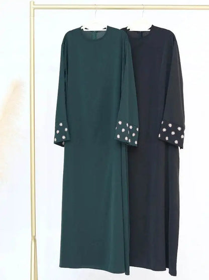 Elegant Eid Abaya Dress with Floral Embroidery elegant-eid-abaya-dress-with-floral-embroidery-7102343
