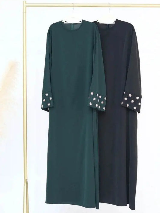 Elegant Eid Abaya Dress with Floral Embroidery elegant-eid-abaya-dress-with-floral-embroidery-7102343