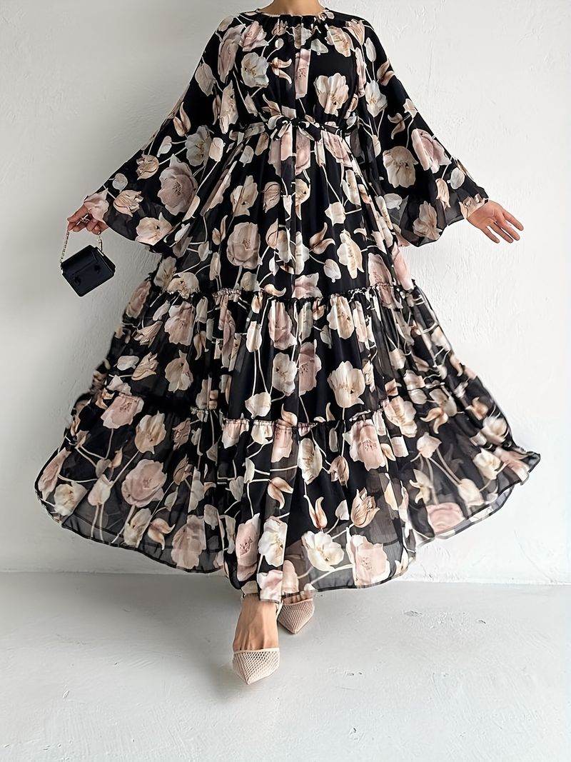 Elegant Floral Chiffon Maxi Dress for Women elegant-floral-chiffon-maxi-dress-for-women-4868851
