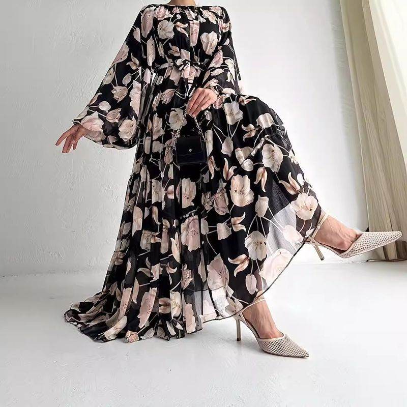 Elegant Floral Chiffon Maxi Dress for Women elegant-floral-chiffon-maxi-dress-for-women-7694448