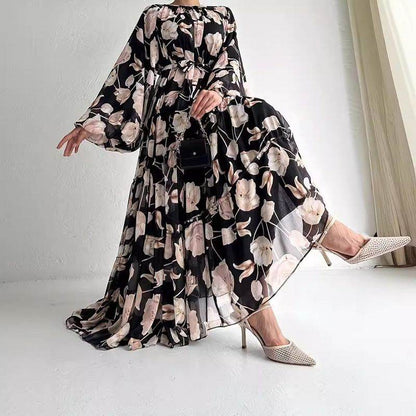 Elegant Floral Chiffon Maxi Dress for Women elegant-floral-chiffon-maxi-dress-for-women-7694448