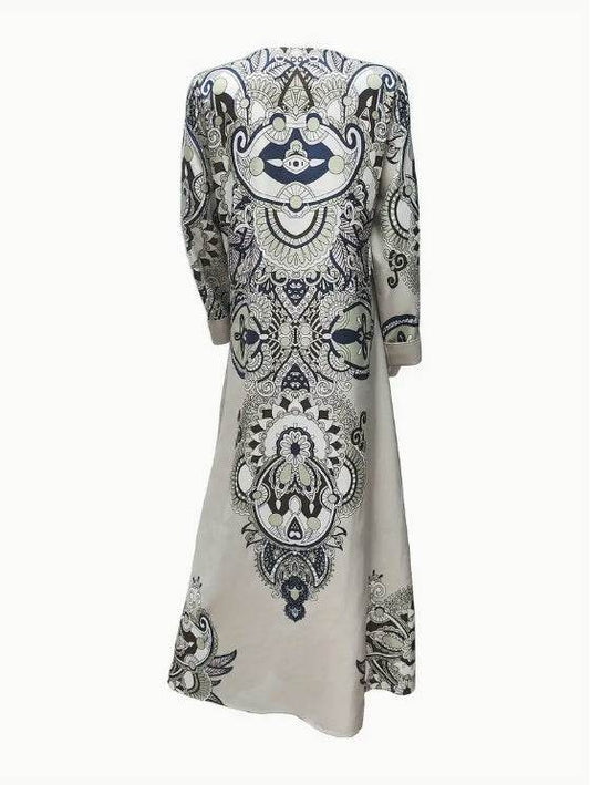 Elegant Floral Print Long Sleeve Abaya Dress 4 elegant-floral-print-long-sleeve-abaya-dress-4849470