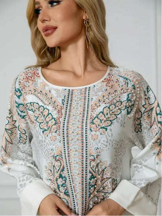 Elegant Floral Print Long Sleeve Abaya Dress 4 elegant-floral-print-long-sleeve-abaya-dress-8173728