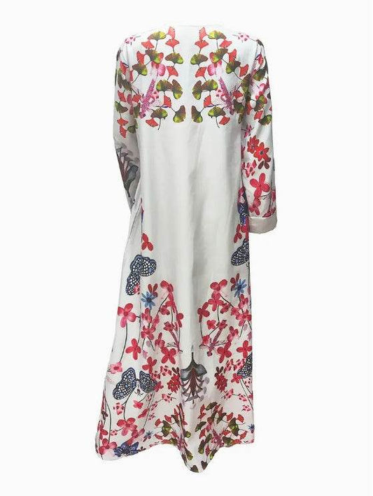 Elegant Floral Print Long Sleeve Abaya Dress 4 elegant-floral-print-long-sleeve-abaya-dress-9042333